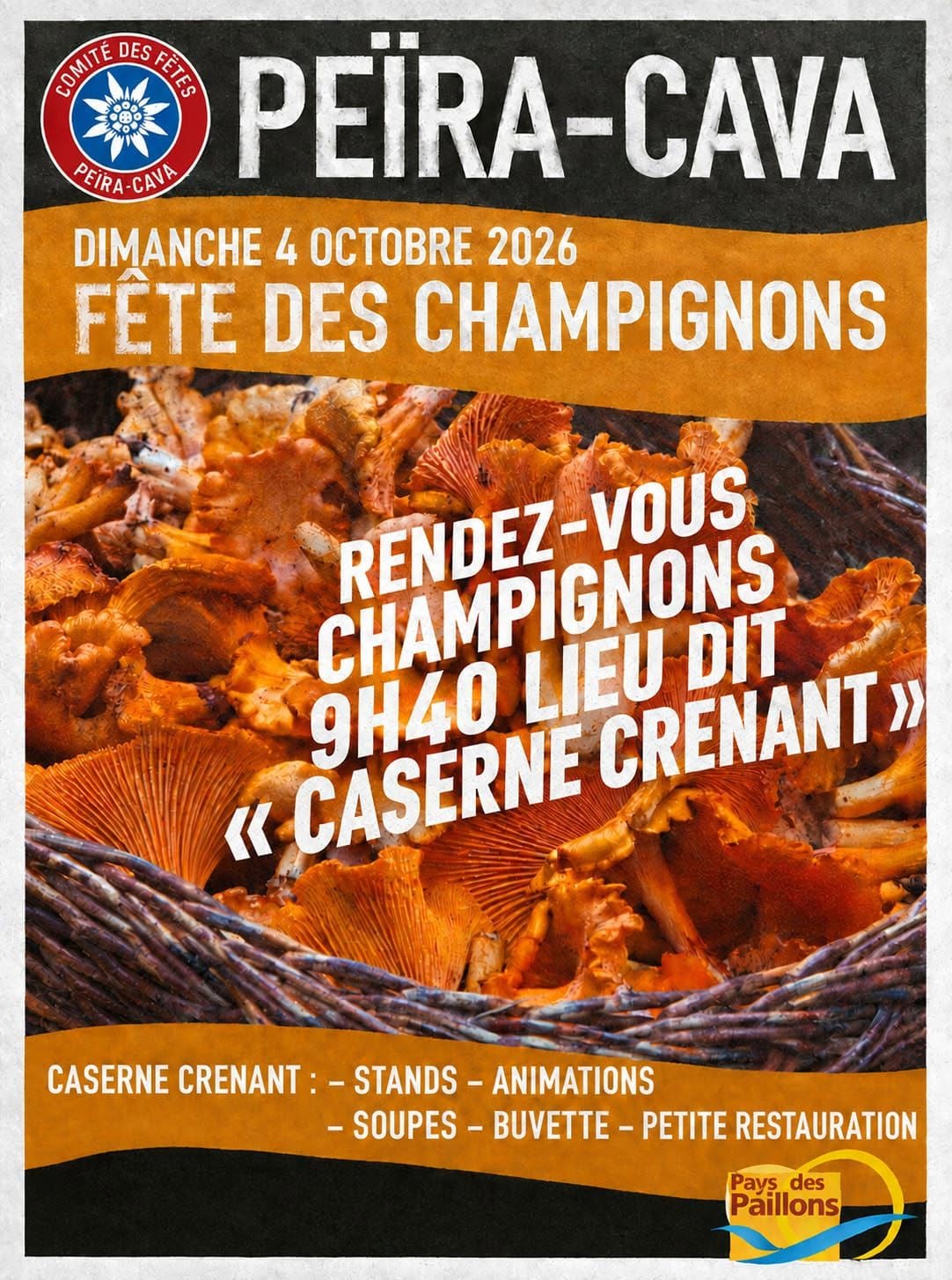 fete champignons 2026 peira cava